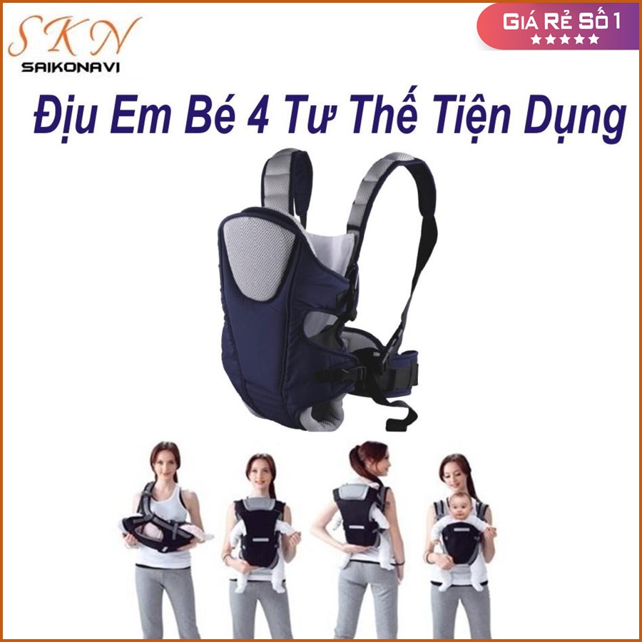 Địu ngồi đa năng chất liệu cao cấp siêu thoáng - địu em bé sơ sinh - địu nhiều tư thế
