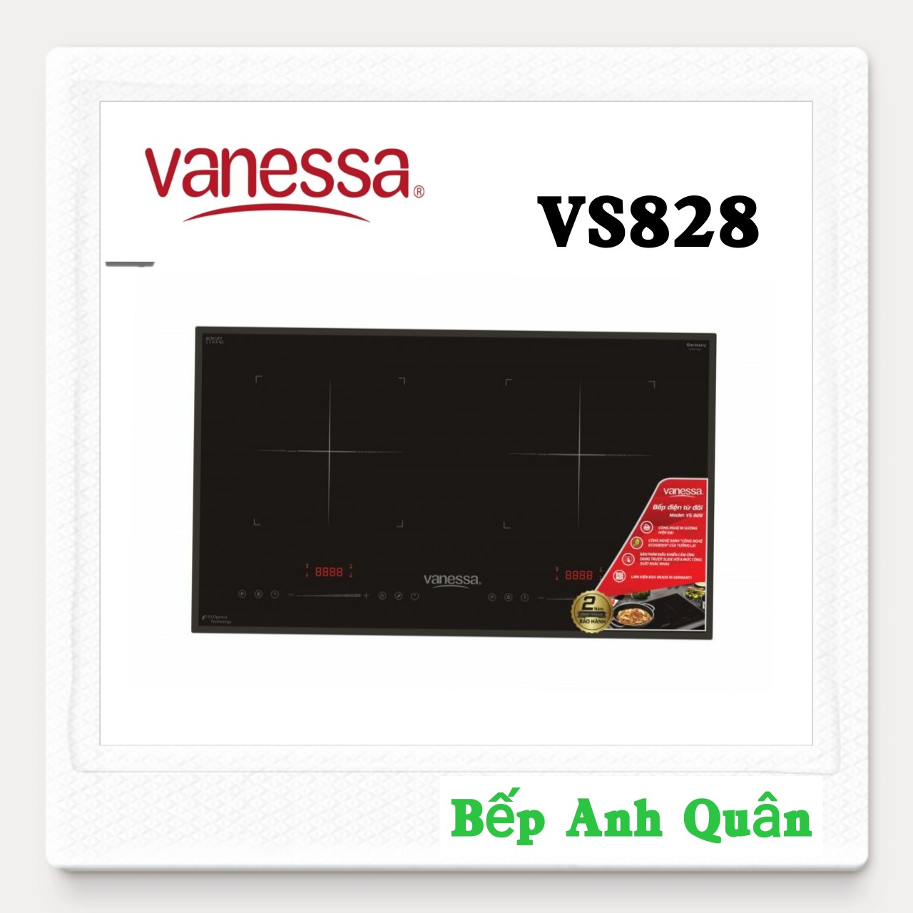 [Trả góp 0%]Bếp Từ Đôi Kính SCHOTT GERMANY Vanessa VS828