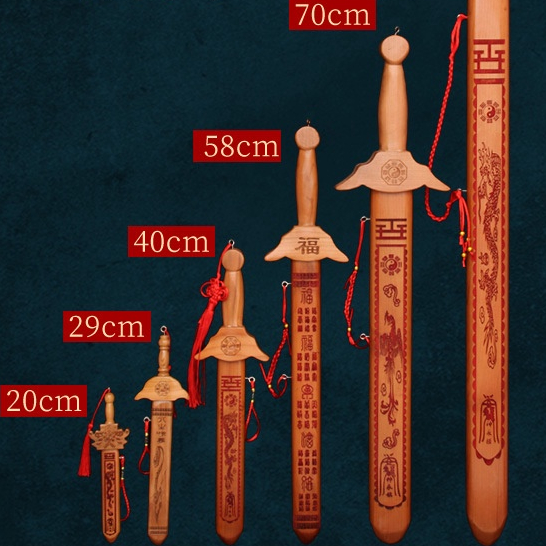 Kiếm gỗ đào Feicheng gỗ đào thủ công mỹ nghệ