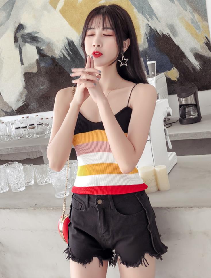 Áo len kiểu hai dây gợi cảm aln021 mai hoa