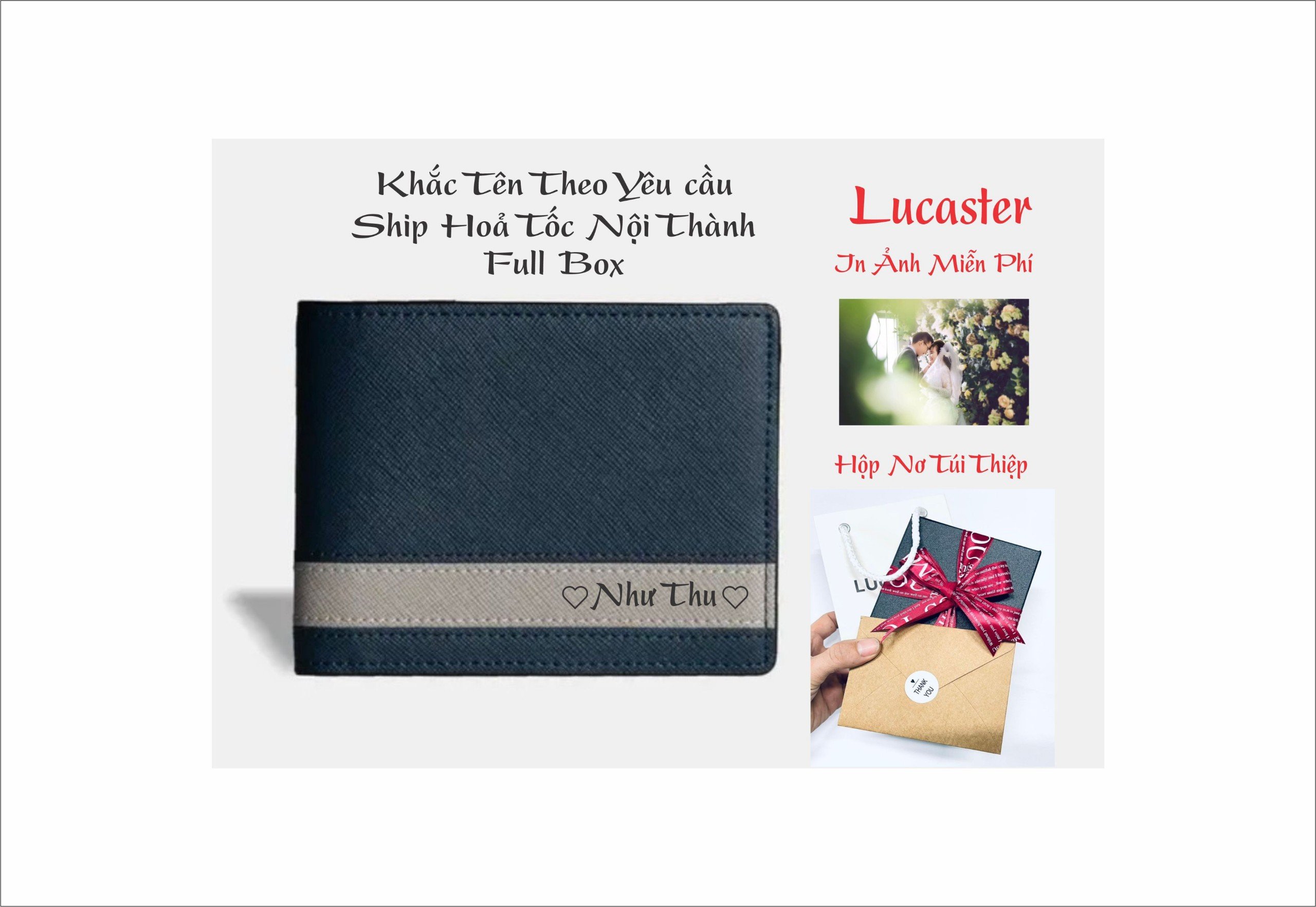 ví da nam khắc tên,ví nam mini,ví nam đứng mini da thật ví cosmos da safiano nhập khẩu thời  trang lucaster CS001_ bảo hành 12 tháng