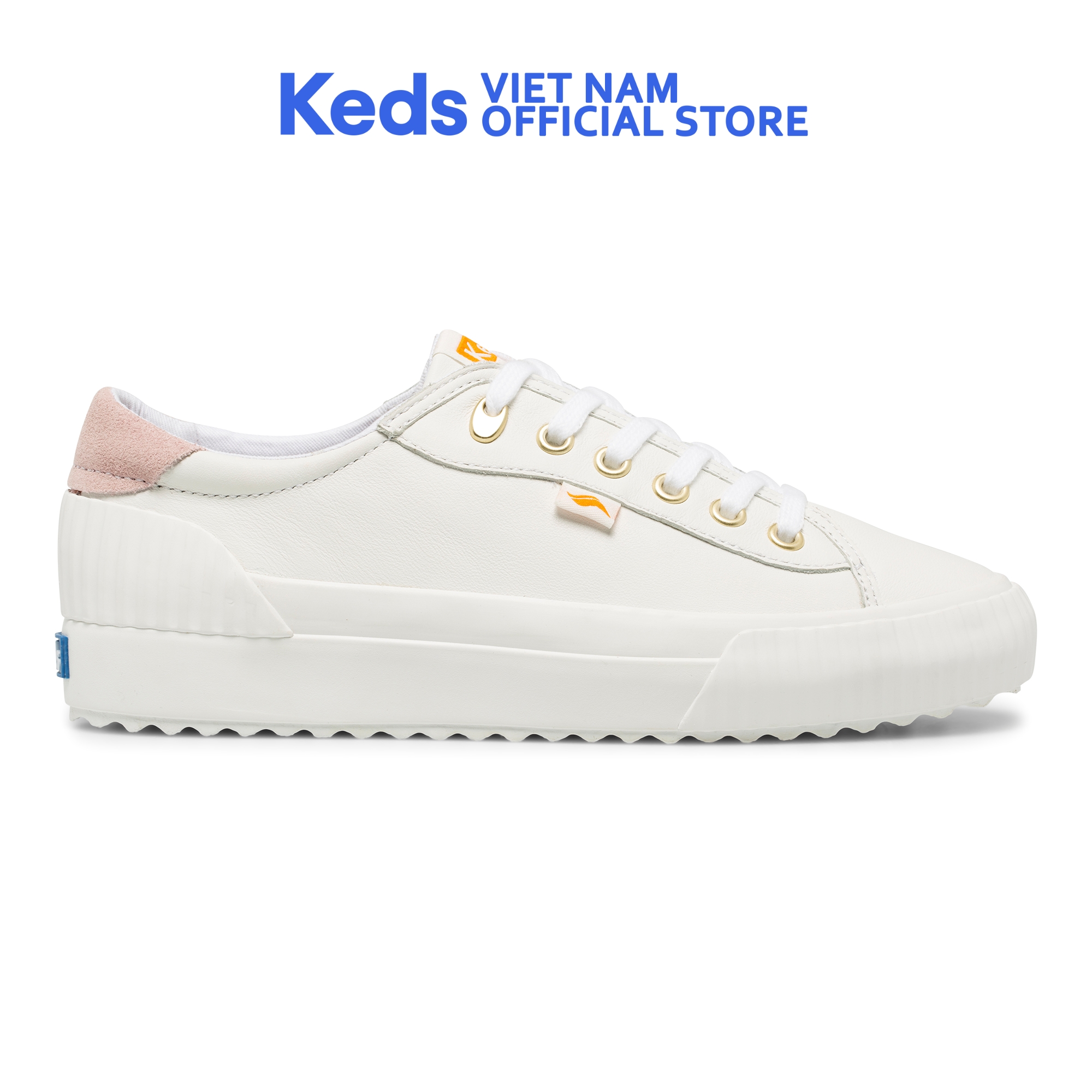 Giày Buộc Dây Keds Nữ - Demi TRX Leather - White/ Black - KD065526/ KD065524