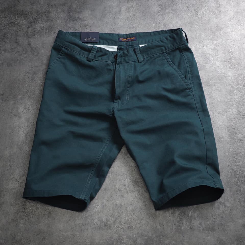 Quần short nam cao cấp màu xanh nhớt