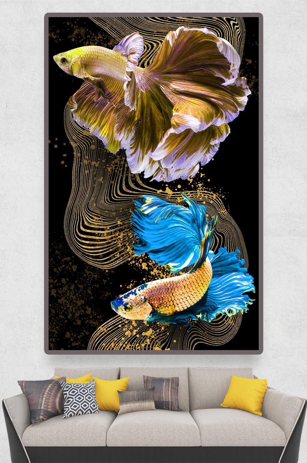[HCM]BỘ TRANH TREO TƯỜNG CANVAS- PHONG CÁCH CÔ GÁI NGHỆ THUẬT - LINH VẬT PHONG THỦY- MELYHOME- KÍCH THƯỚC 30 X 40 CM