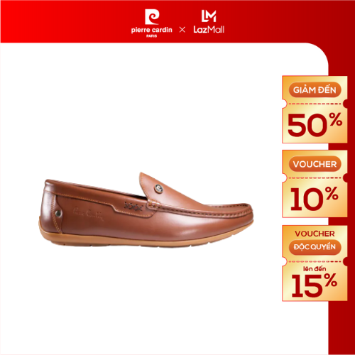 Giày lười nam cổ điển Pierre Cardin chất liệu da bò nhập khẩu, đế cao su chống trơn trượt bảo hành 12 tháng - PCMFWL 739