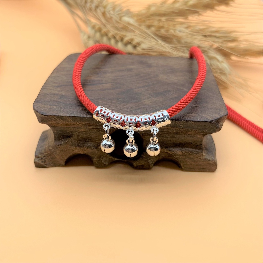 Charm nối ống dài treo 3 chuông - charm bạc 925 - mã cb023