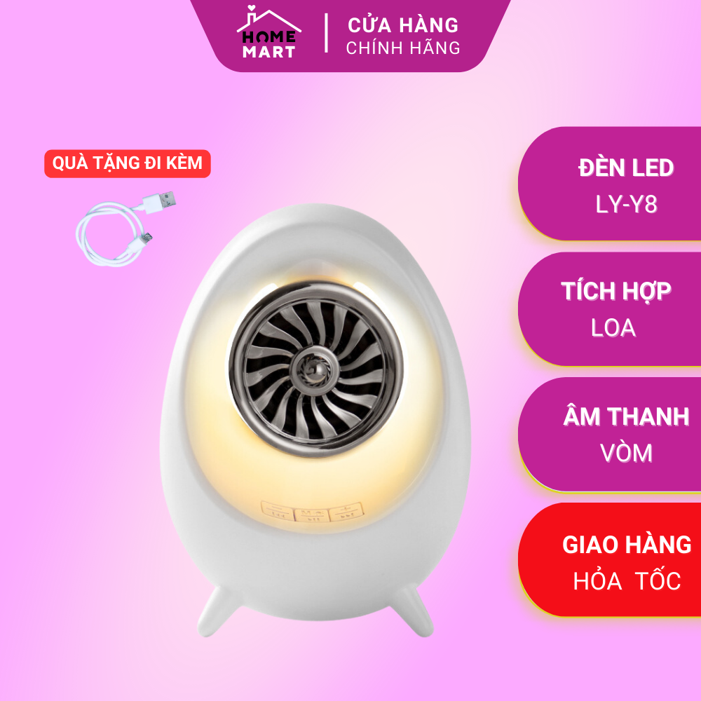 Loa bluetooth LY-Y8 nhỏ gọn âm thanh vòm phát nhạc qua thẻ TF và USB tiện lợi tặng kèm cáp sạc