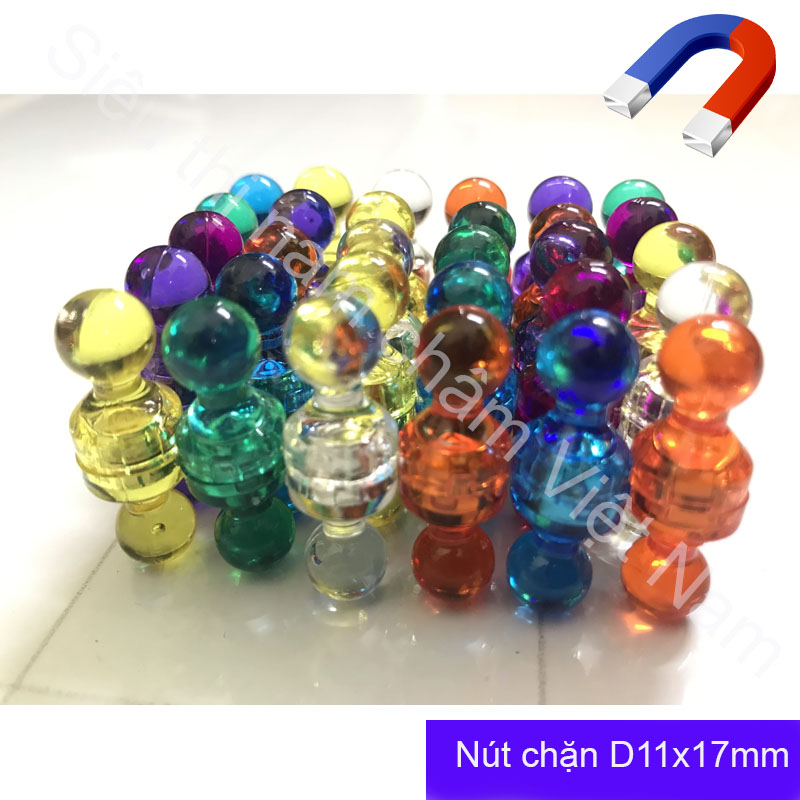 Nam châm đính bảng nam châm chặn hình quân cờ giấy kích thước D11x17mm