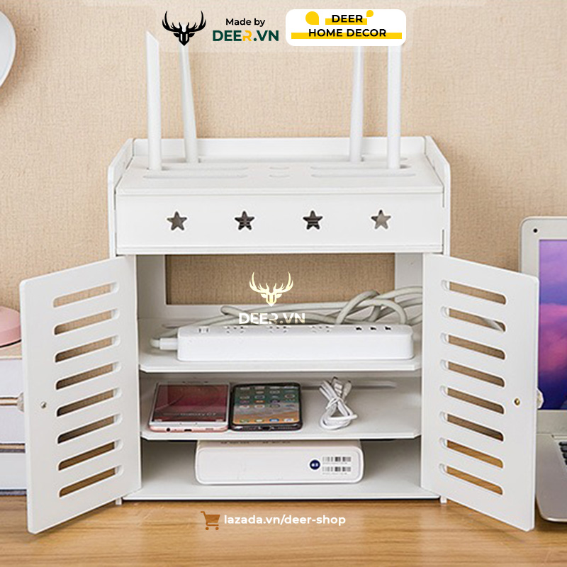 Deer - hộp đựng ổ điện - đựng thiết bị wifi