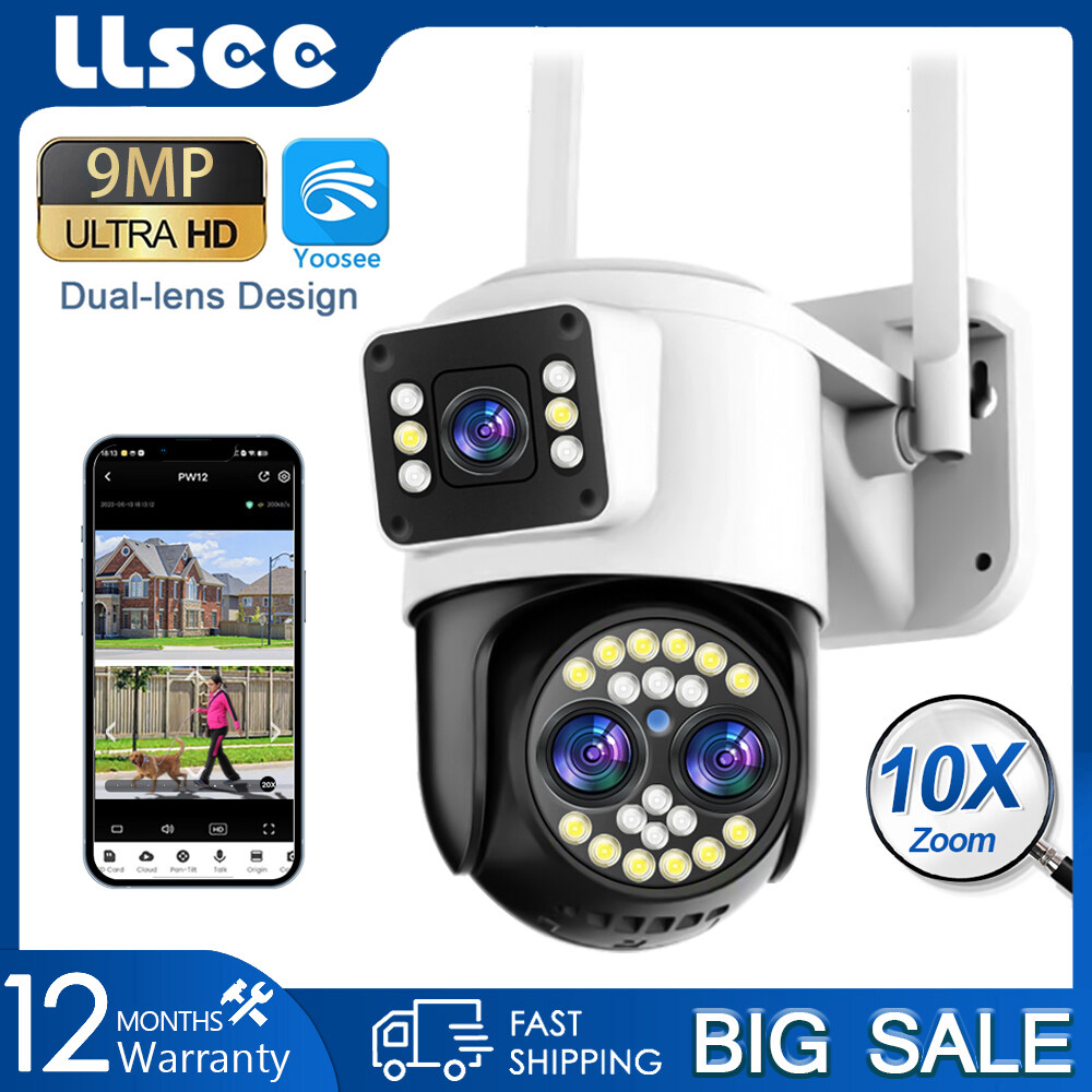 Camera IP Wifi 3 Mắt 5K 8MP - Camera Yoosee PTZ 3 Mắt Xem 2 Màn Hình Cùng Lúc 8.0MPX Zoom 6X Xoay 360 Độ Giám Sát Ngoài Trời , Xem Đêm Có Màu , Hỗ Trợ Đàm Thoại 2 Chiều Chống Nước An Toàn Chuẩn IP66– Hàng Chính Hãng 12 Tháng Giá 601,000 Đồng*Miễn phí vận chuyển