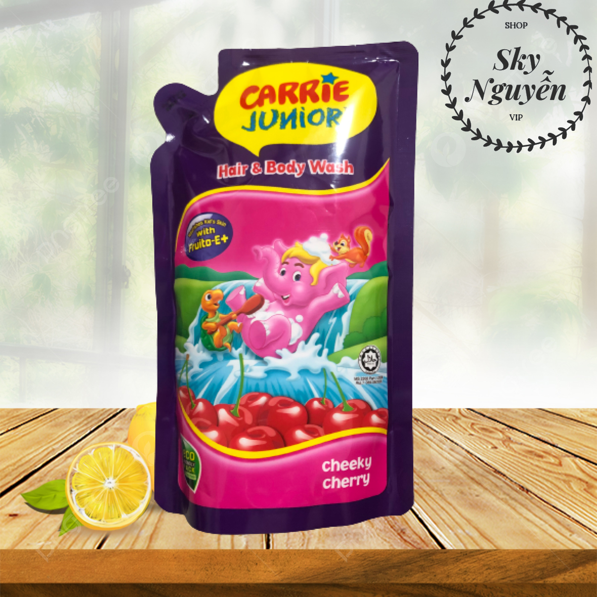 Túi Sữa Tắm Gội cho bé Carrie Junior Hương Cherry