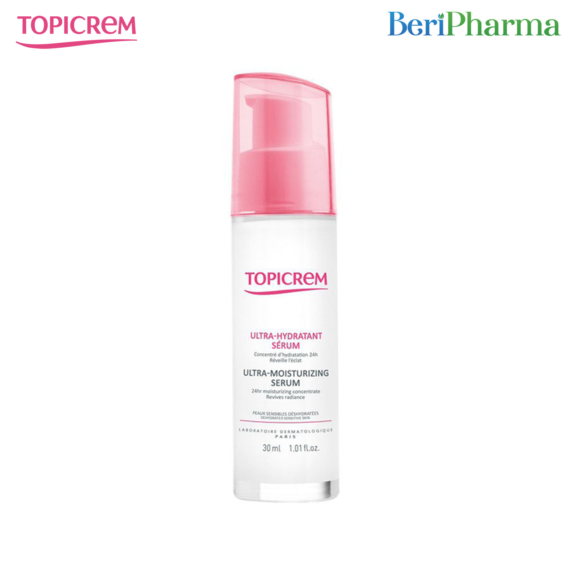 Topicrem Tinh Chất Dưỡng Ẩm, Làm Mềm và Sáng Da Ultra Moisturizing Serum 30ml