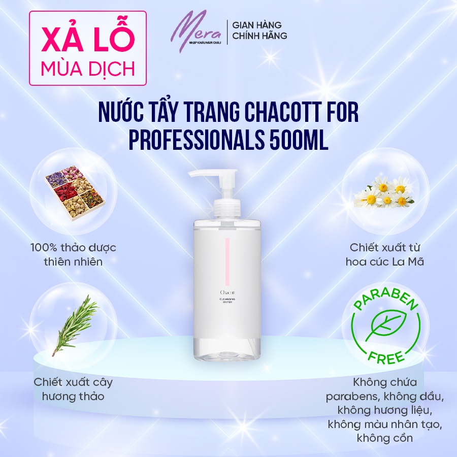 Nước tẩy trang Chacott For Professionals 500ml