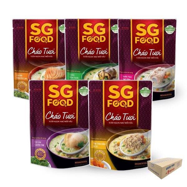 Lốc 5 gói cháo tươi đủ vị sgfood 240g