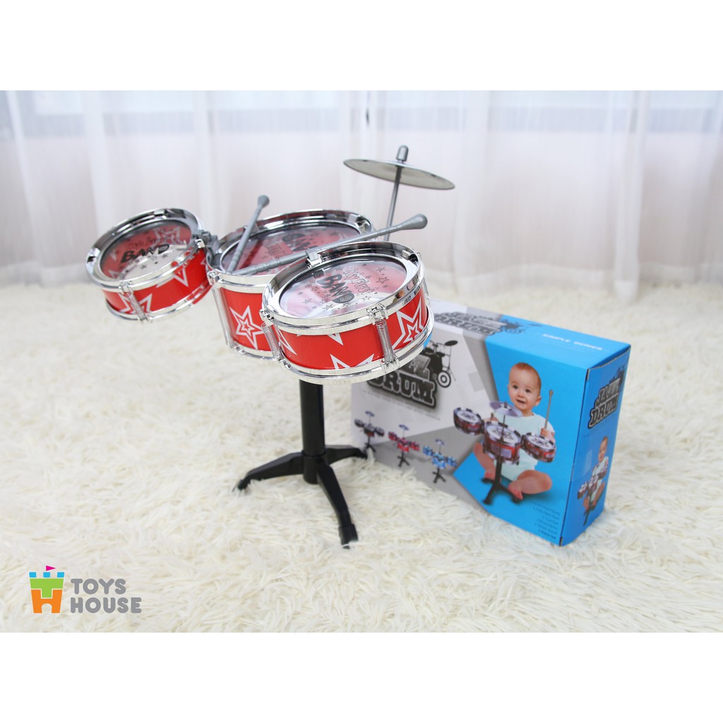 Đồ chơi trống cho bé Toyshouse - Đồ chơi đánh trống Jazz Drum - Đồ chơi trung thu cho bé