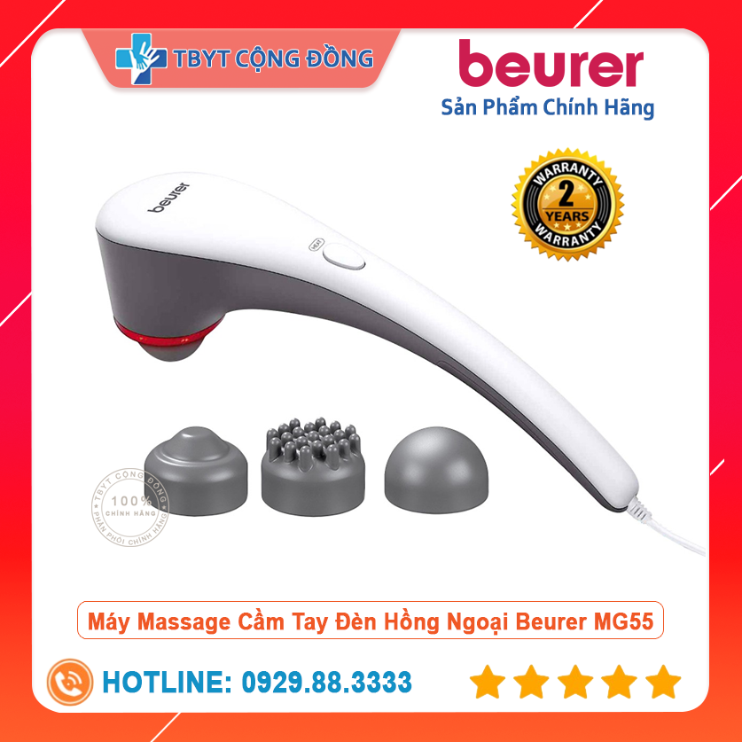 Máy Massage Cầm Tay Đèn Hồng Ngoại Beurer MG55