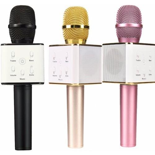 Mic Hát Karaoke Kiêm Loa Bluetooth 3in1 Q7 U thế hệ mới