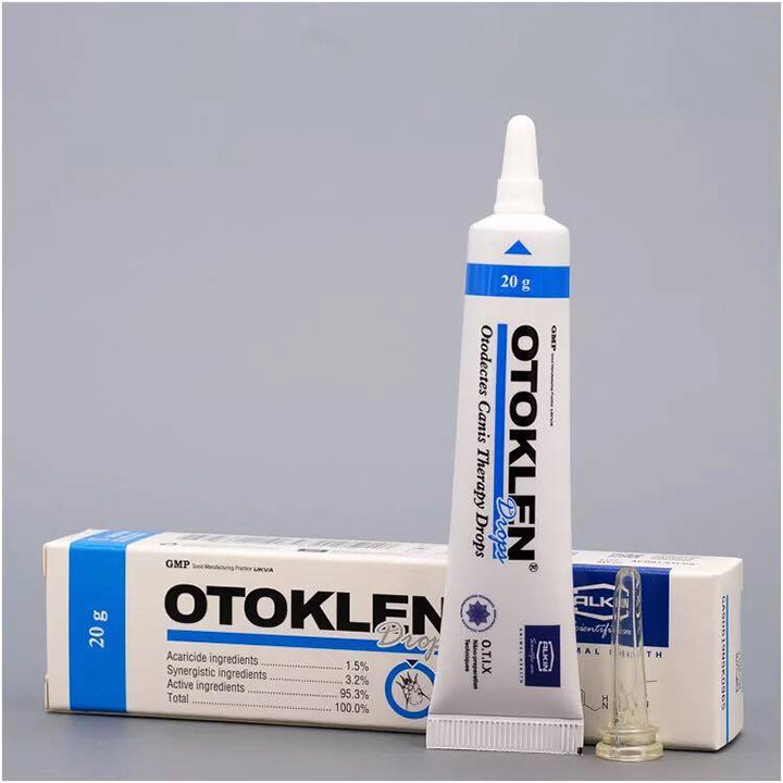 Trị rận tai chó mèo OTOKLEN 20g  - phụ kiện thú cưng