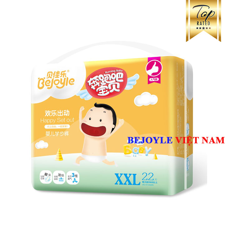 [CHÍNH HÃNG] Tã quần Bejoyle nội địa Trung quần/dán size S120/M96/L90/XL78/XXL66