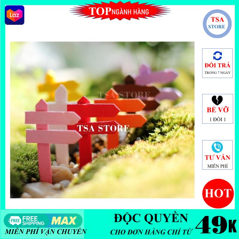 Tiểu cảnh mini Biển chỉ đường trang trí tiểu cảnh sen đá/chậu cây mini/terrarium/hồ cá/bonsai/hòn non bộ/sen đá/xương rồng TSA STORE