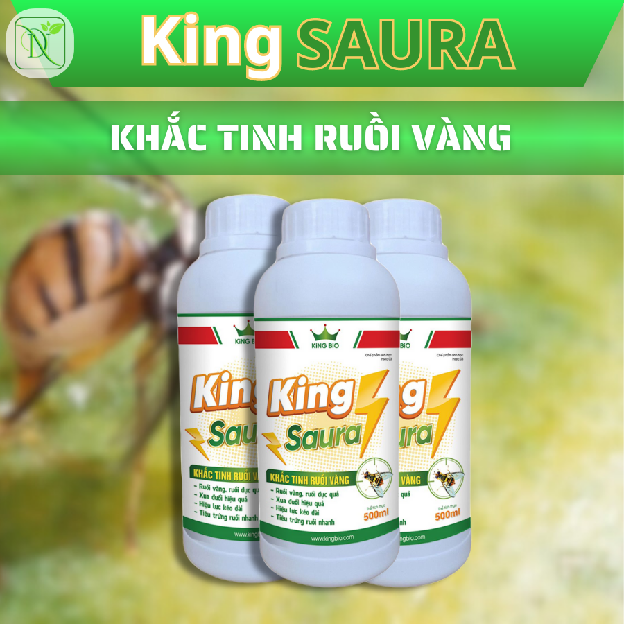 King saura - đặc trị ruồi vàng, ruồi đục trái giúp xanh cây sáng trái