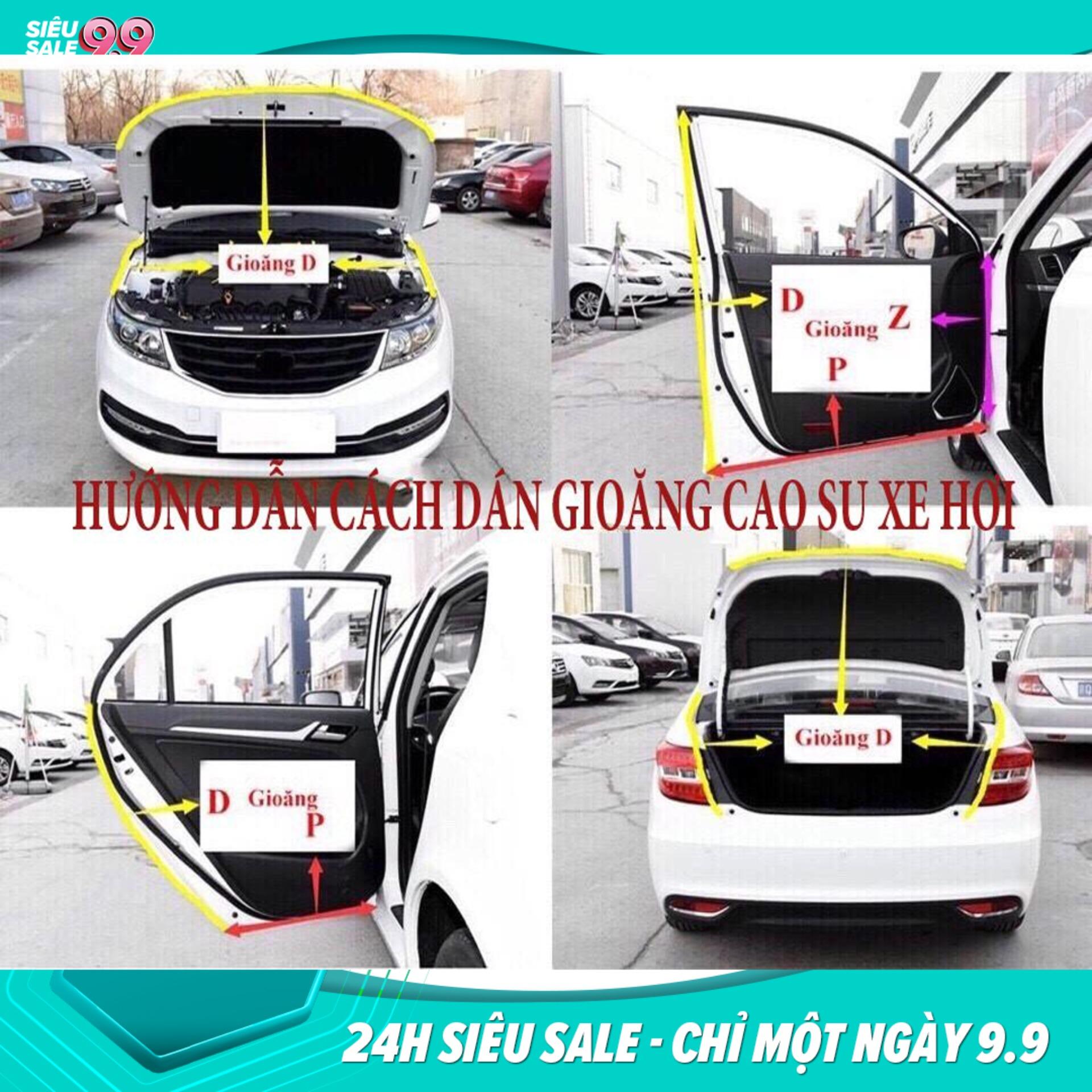 Trọn bộ gioăng chống ồn cho xe hơi, ô tô ( xe 4-5 chỗ)