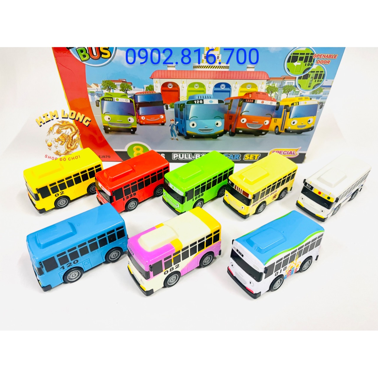 Bộ đồ chơi xe buýt TAYO bé nhỏ - xe buýt Tayo , Lani, Gani trong phim TAYO