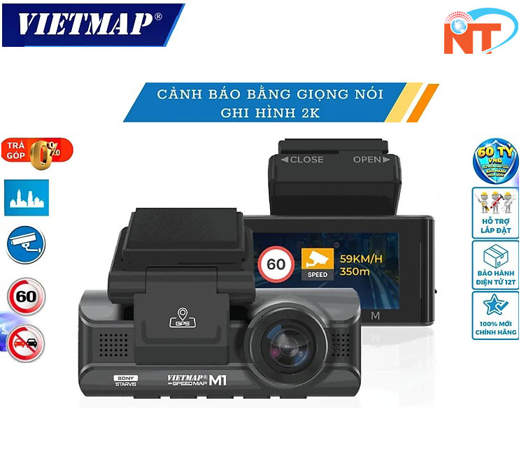 Camera Vietmap SpeedMap M1 - Cảnh báo tốc độ giới hạn