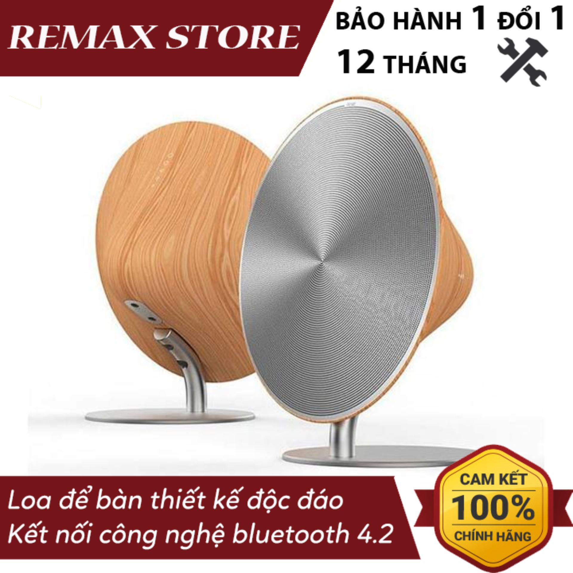 Loa Bluetooth để bàn Remax RB-M23 kiểu dáng cổ điển nút cảm ứng tích hợp NFC
