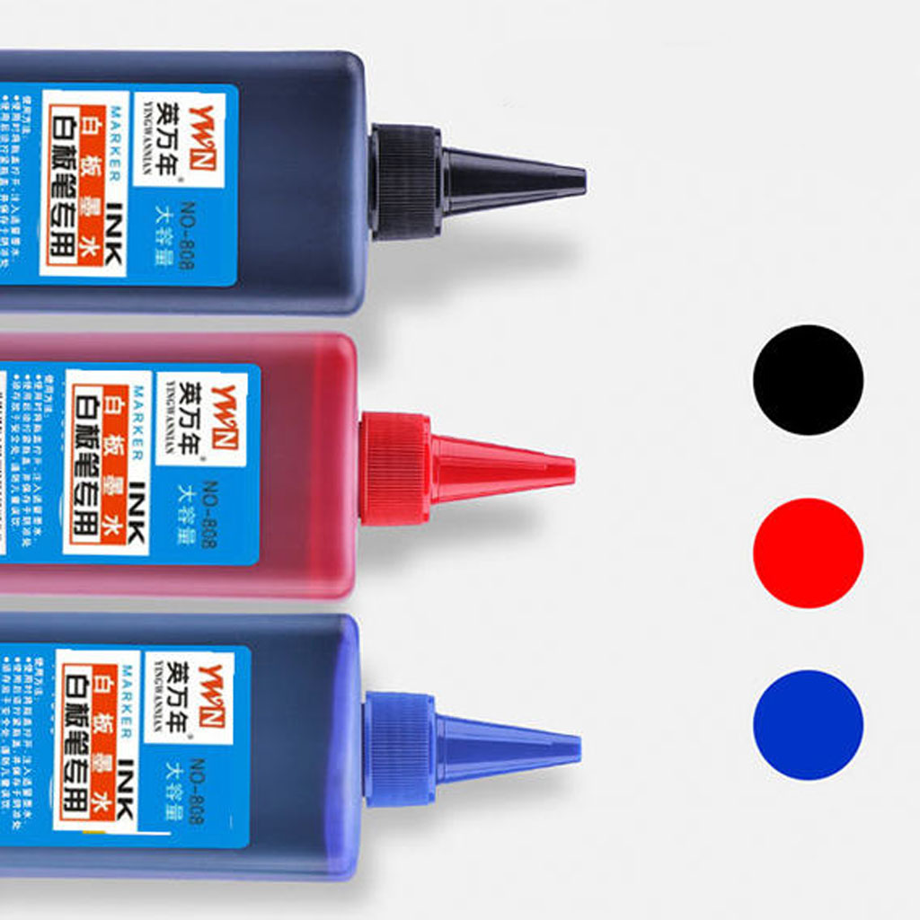 Mực bút lông dầu loại tốt 500ml - mực xanh, đỏ
