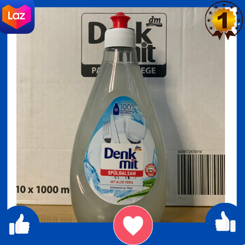 Nước rửa chén bát hương Lô Hội chai nhựa 500ml Denkmit Spulbalsam