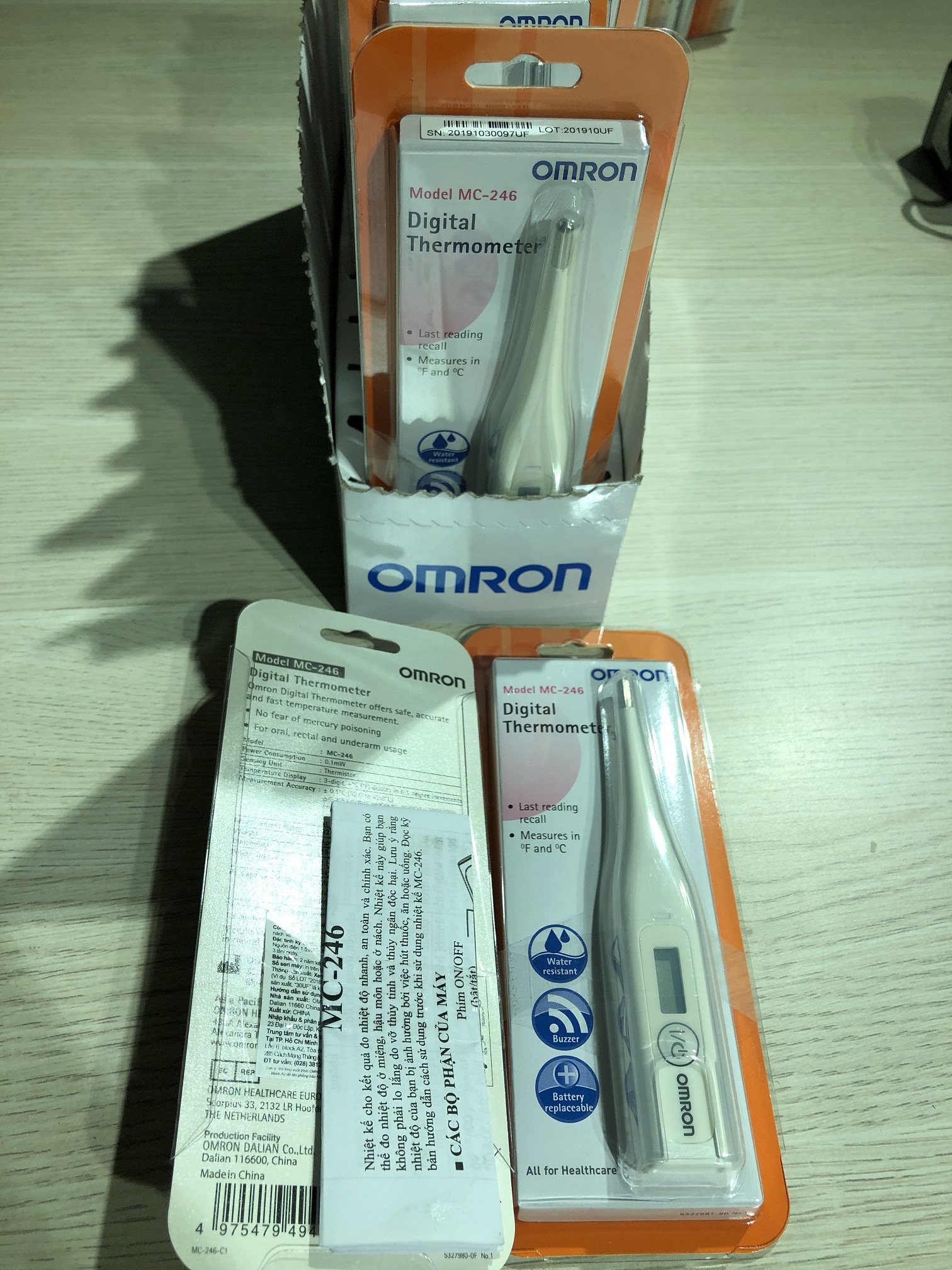 Nhiệt kế điện tử đầu mềm kẹp nách Omron MC-246 mc246 nhật bản