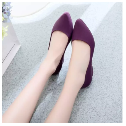 Giày búp bê mũi nhọn nhựa dẻo g18