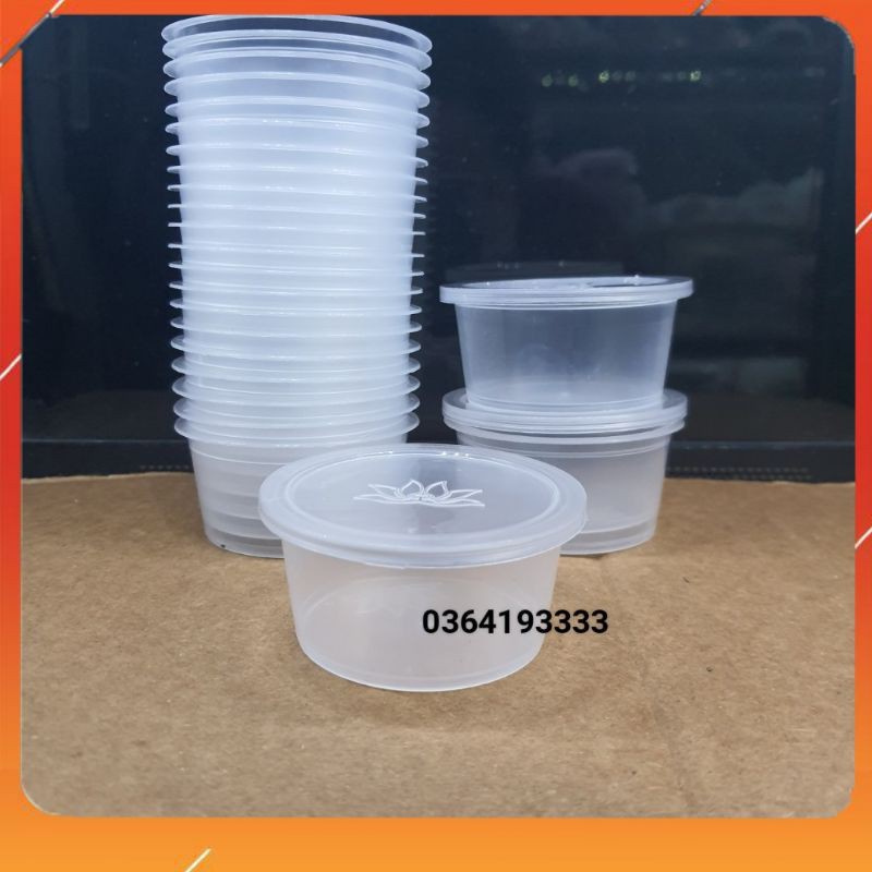 Set20 hũ nhựa đựng sốt, nước chấm, làm fan, caramen 75ml