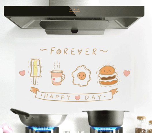 Decal Giấy Dán Bếp 3D (60*90cm)
