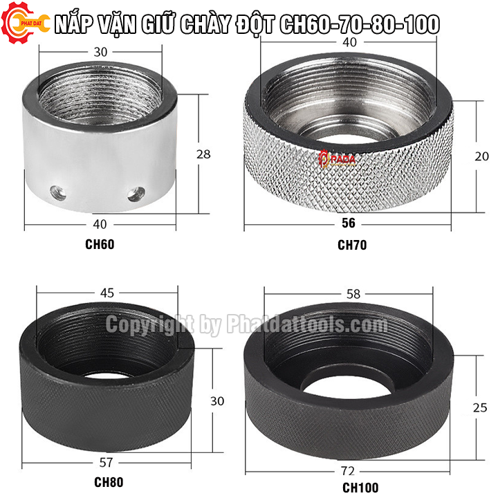 Nắp vặn giữ khuôn đột cho máy đột lỗ thủy lực ch60-ch70-hhm60-hhm70