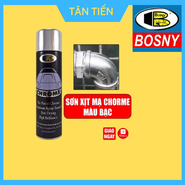 Sơn xịt mạ chrome màu inox b103 dùng cho kim loại