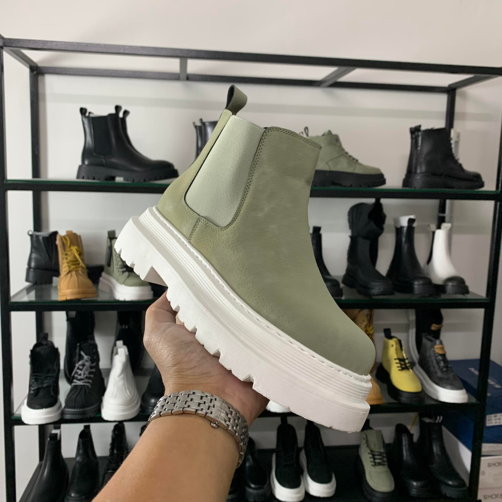 Chelsea boot nam bốt bản cách điệu new 2023 tăng chiều cao 7 cm 6917