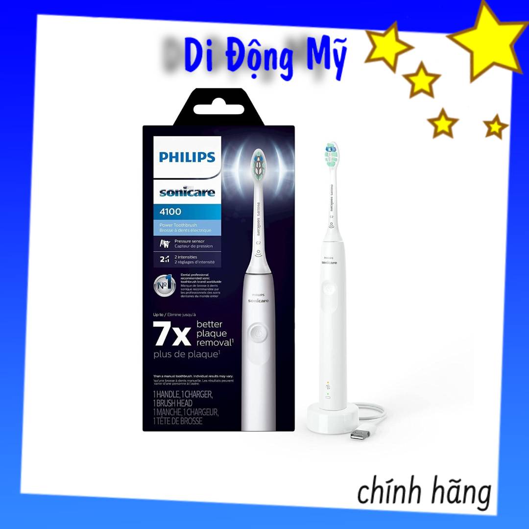 Philips Sonicare 4100 - Bàn chải răng chạy điện Philip Sonicare 4100 Power Toothbrush, bản sạc USB