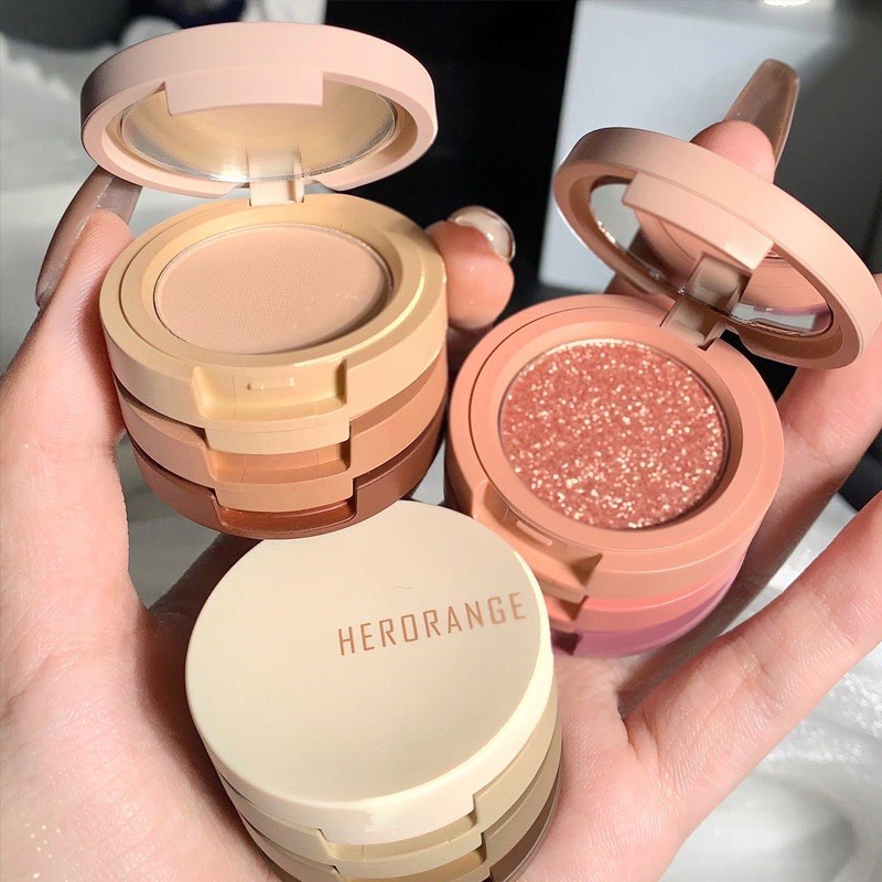 Phấn mắt nhũ 3 tầng HERORANGE Light Breeze Floating Shadow PK4