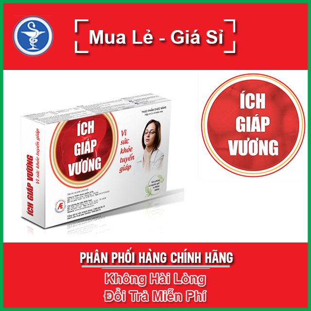 ÍCH GIÁP VƯƠNG - Hỗ Trợ ĐTrị Rối Loạn Tuyến Giáp Hộp 30 Viên