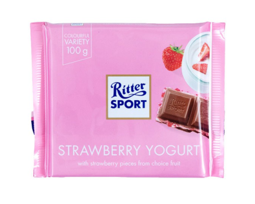 Date mới nhất socola thêm sữa chua dâu tây ritter 100g sản phẩm nhập khẩu đức