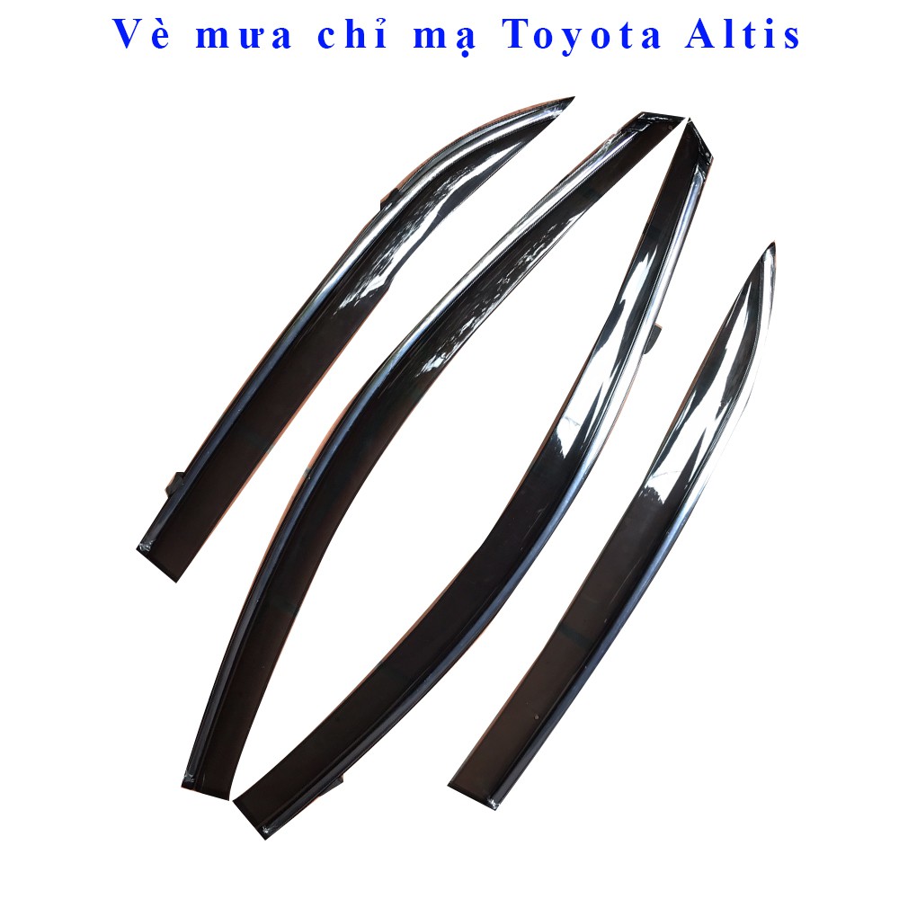Vè che mưa toyota altis 2008-2020 chỉ mạ crom| - đời 2008-2014