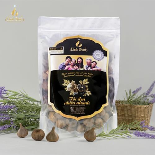 1 kg tỏi đen Linh Đan 3 nhánh Túi 500g