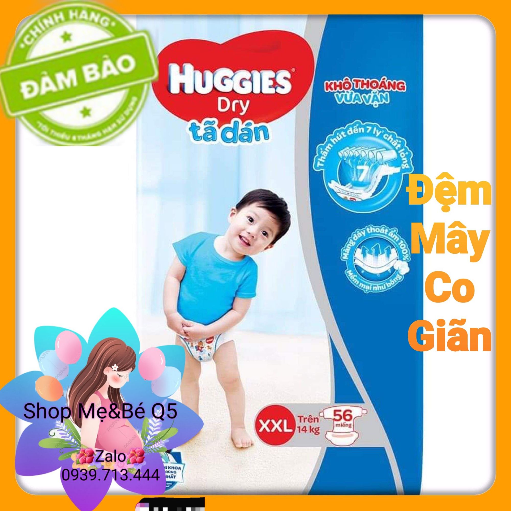 Tã dán huggies size xxl56