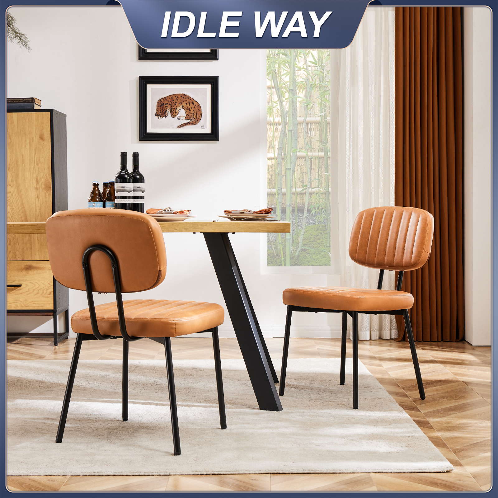 Idle Way Ghế bàn ăn hiện đại Ghế Ngồi Đa Năng Làm Ghế Ăn Phòng Bếp, Ghế Ngồi Học Tiện Dụng, Ghế Bàn Trang Điểm Hàng Nhập Khẩu