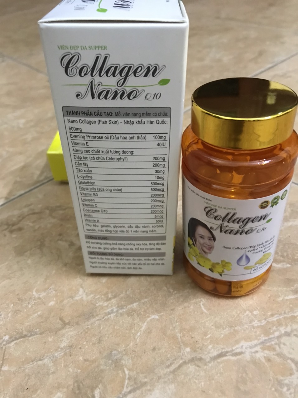 Collagen nano q10 💘viên uống đẹp da