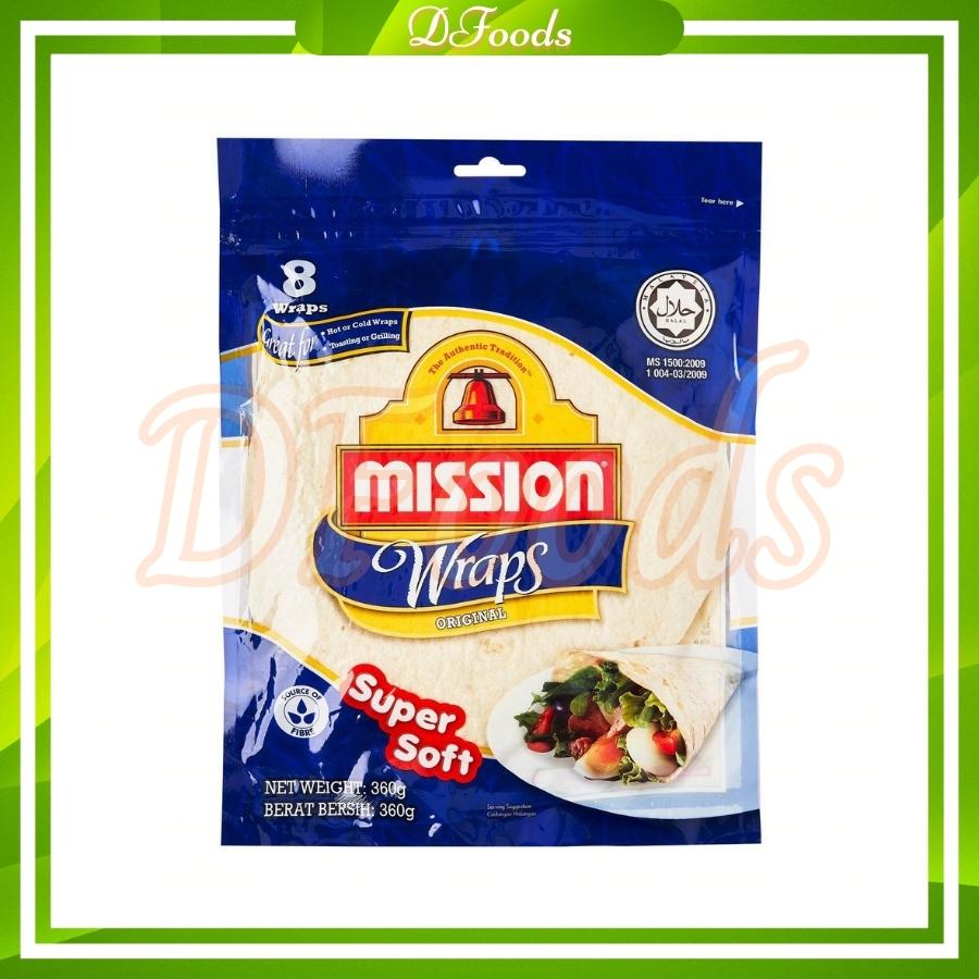 Vỏ bánh Roti Tortillas Mission gói 360g