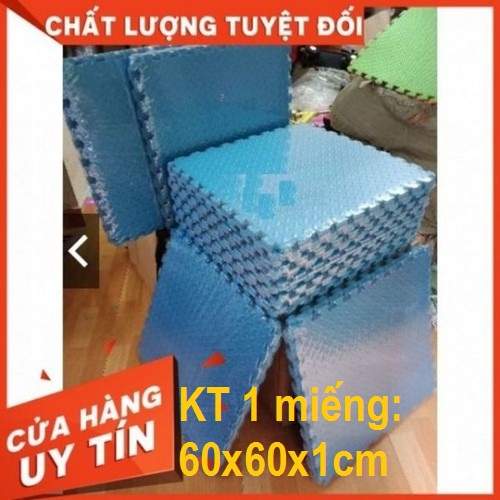 BỘ 12 MIẾNG THẢM XỐP LÓT SÀN VÂN KHẾ CAO CẤP
