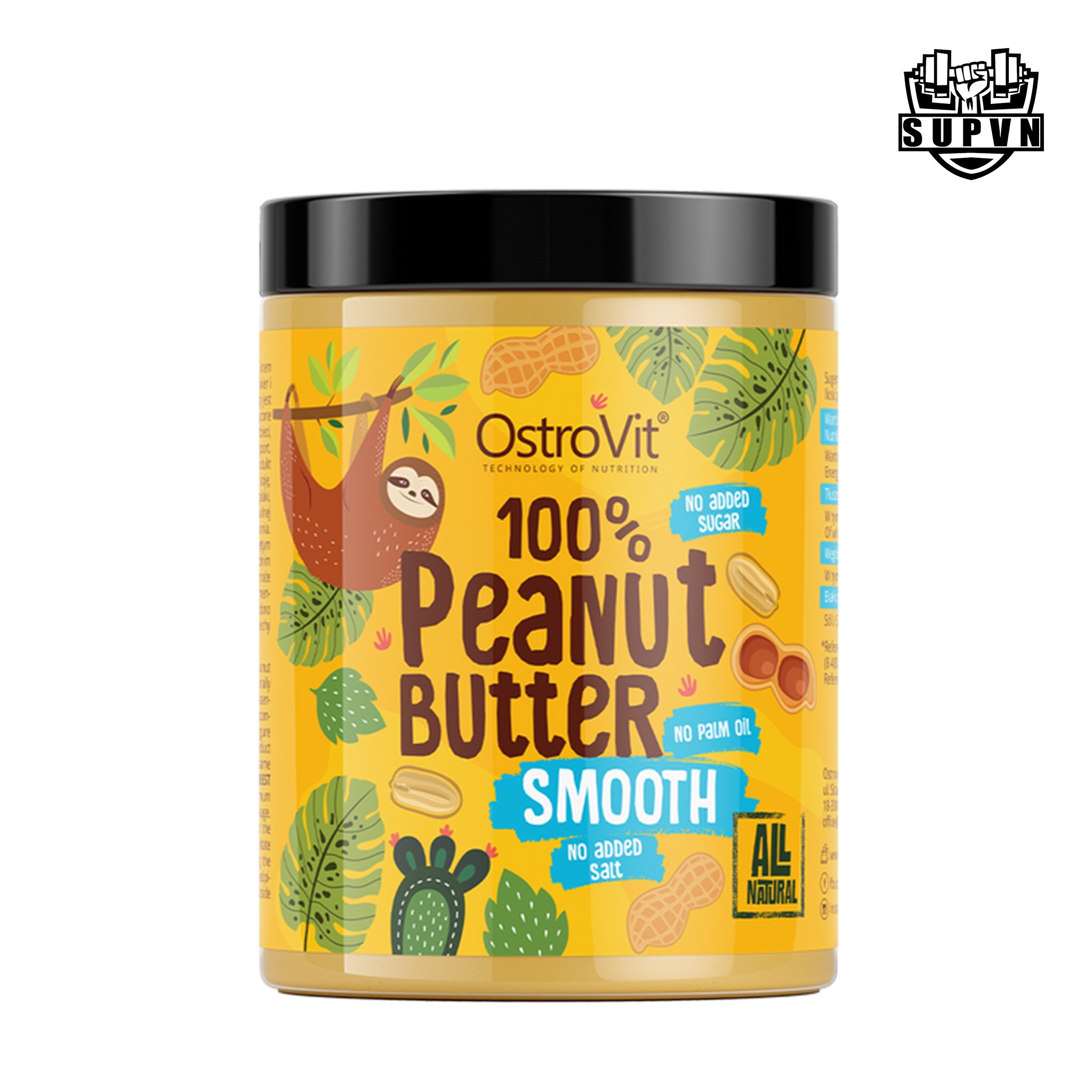 Peanut Butter Ostrovit Peanut Butter 1kg - Bơ đậu phộng ăn kiêng ít đường Ostrovit